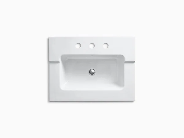 KOHLER K-2979-8-58 Tresham Vanity-Top Bathroom Sink with 8x22 Widespread Faucet Holes - Thunder Grey
