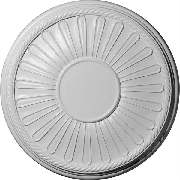 19 7/8 inchod x 1 1/4 inchp Leandros Ceiling Medallion (Fits Canopies Up to 6 3/8 inch) - Hand-Painted Painted Turtle Crackle
