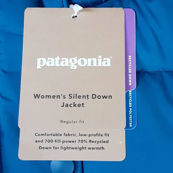 Patagonia Women's Silent Down Jacket Blue XL
