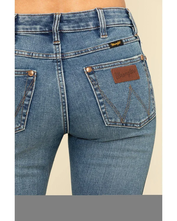 Wrangler Retro Flare Stretch Jean - Blue 29/32 - Women's