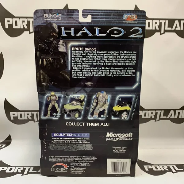 Halo 2 Series 1 Brute Figure (1st Appearance, Mint Card)