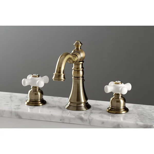 Kingston Brass FSC1970PX American Classic 8 in. Widespread Bathroom Faucet - Matte Black