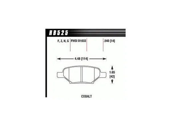 Hawk Performance Ceramic Brake Pads HB525Z.540