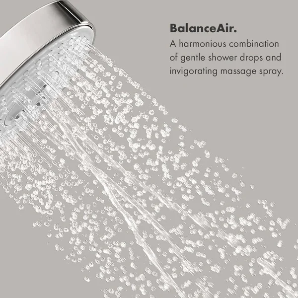 Hansgrohe 28471831 Raindance C 150 3 Jet Showerhead - Polished Nickel