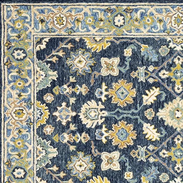 Oriental Weavers Alfresco 28405 Navy/ Blue Area Rug 2& 6x22 x 8& Runner