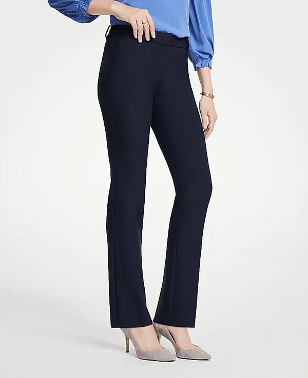 Ann Taylor The Straight Pant Size 16 Atlantic Navy Women's