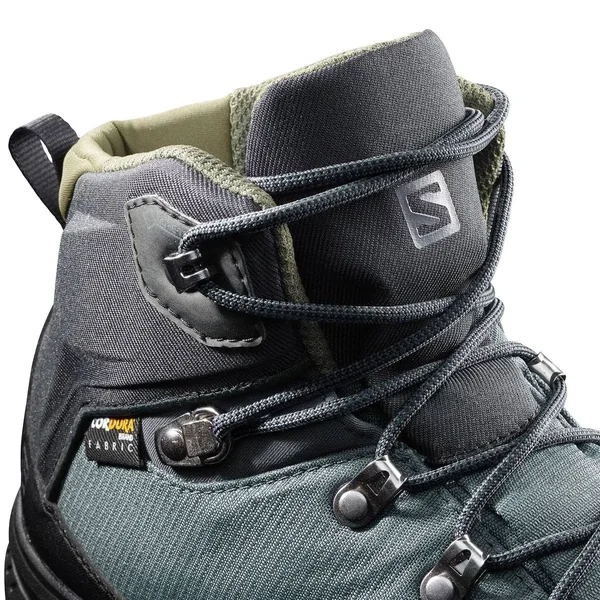 Salomon Men's Outback 500 GTX Boots Ebony - Black, Grape Leaf 9