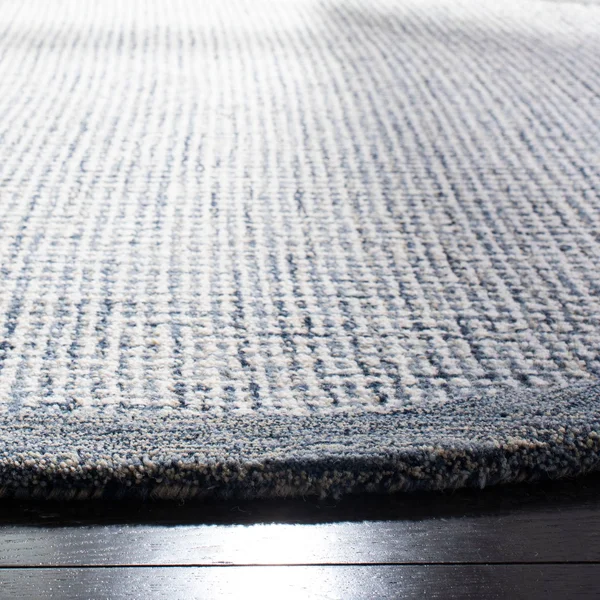 Safavieh 6& x 6& Round Abstract ABT220C Navy, Ivory Rug