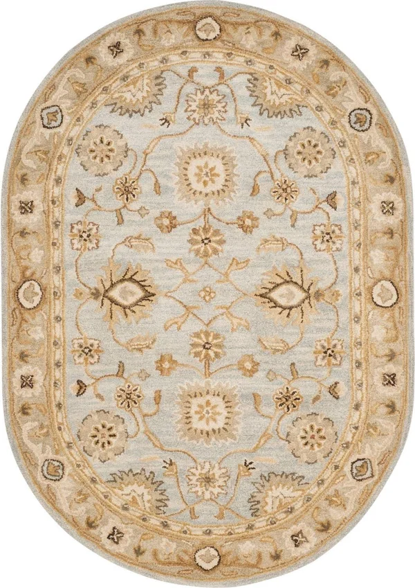 Safavieh Antiquity AT856B 8&3x22 x 11&0x22 Light Blue, Sage Area Rug