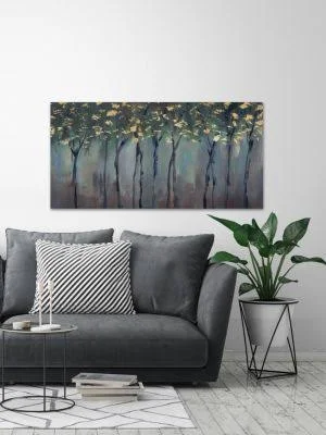 Somber Forest Framed Print - Multi