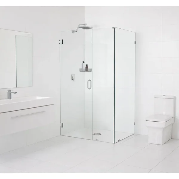 Glass Warehouse GW-90-WH-46.5-36.5-CH 46.5x22 x 78x22 Hinged Frameless Shower Door Finish: Chrome