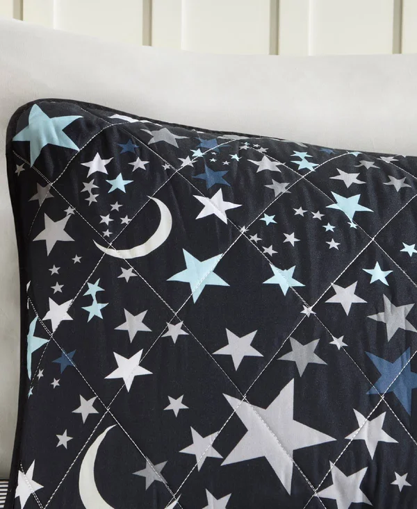 Mi Zone Kids Starry Night Coverlet Set - Full/Queen, Charcoal