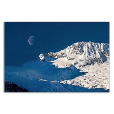 &Moon& by Vladimir Kostka - Wrapped Canvas Photograph Print Latitude Run Size: 24x22 H x 36x22 W x 1.5x22 D