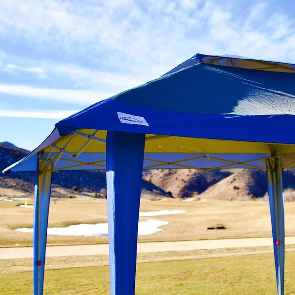 POPUPSHADE 13’x13’ Instant Canopy Poplock Central-Hub Frame, Wheel-Bag