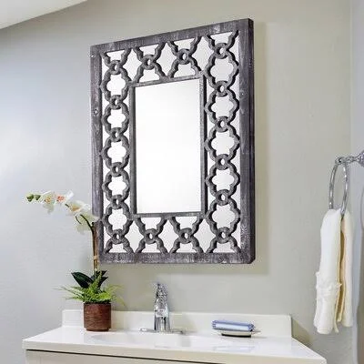 Hamlett Trellis Farmhouse Wall Mirror One Allium Way