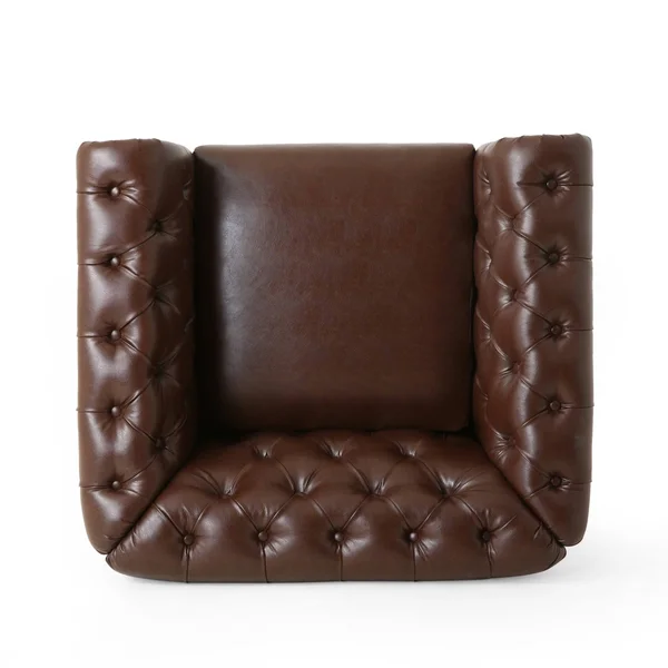 Christopher Knight Home Castalia Club Chair - Dark Brown + Natural
