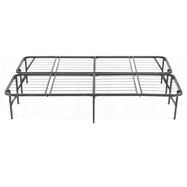 Pragma Bed Simple Base Quad-Fold Bed Frame - Size: Queen
