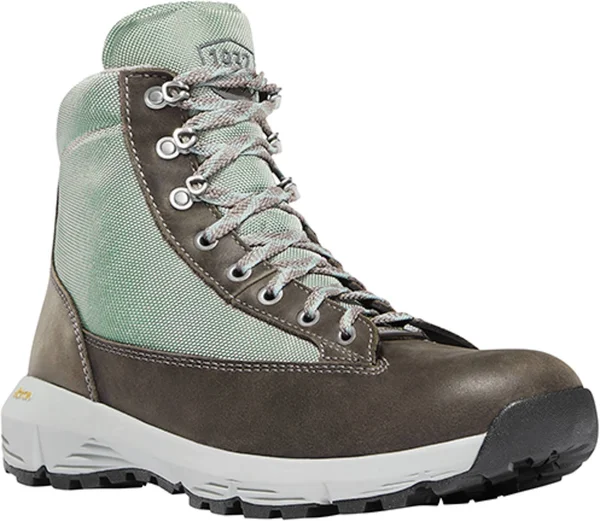 Danner Women's Explorer 650 6 in. Boot Gray, Atlantic Blue 8.5 M
