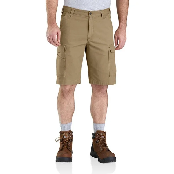 Carhartt Rugged Flex Rigby Cargo Short, Burnt Olive Fatigue Camo, 29