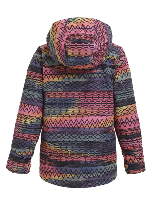 Burton Girls Elodie Jacket Gestreift-Purple - Girls Insulated Jacket, Size XL - Color Technicat Dream