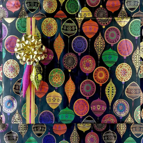 Jillson & Roberts Gift Wrap, Opulent Ornament (6 Jumbo Rolls 10ft x 30in)