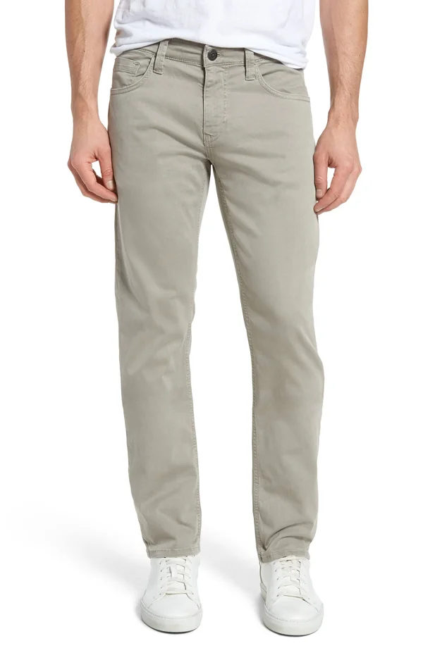 Mavi Jeans Zach Straight Leg Pants - Grey - 46 x 32