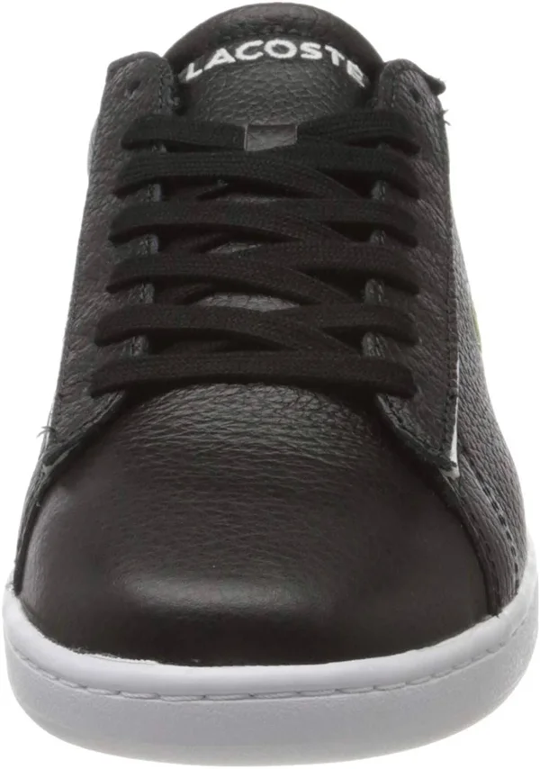 Lacoste Carnaby Evo 120 Black White Leather Mens Trainers 11 US