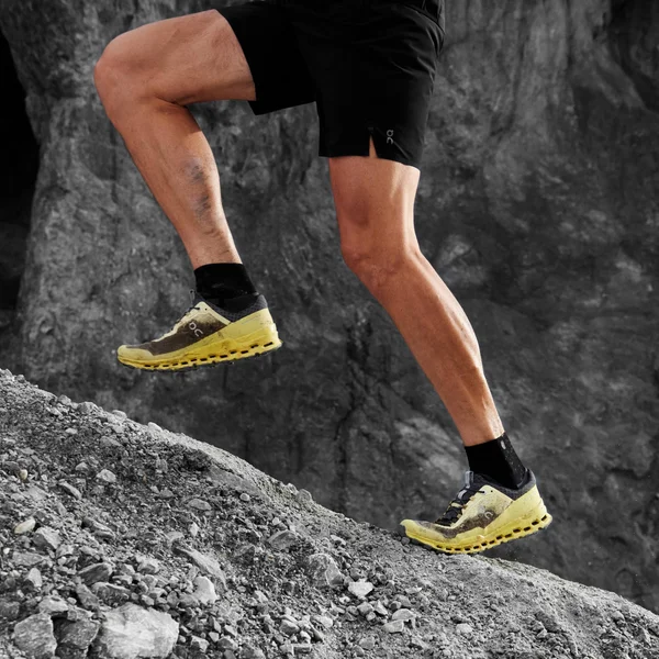 on Running Men's Cloudultra Limelight, Eclipse, 8, M