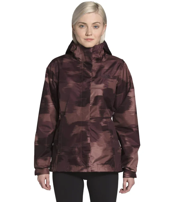 The North Face Venture 2 Jacket - Women's Marron Purple Vapor Ikat Print, L
