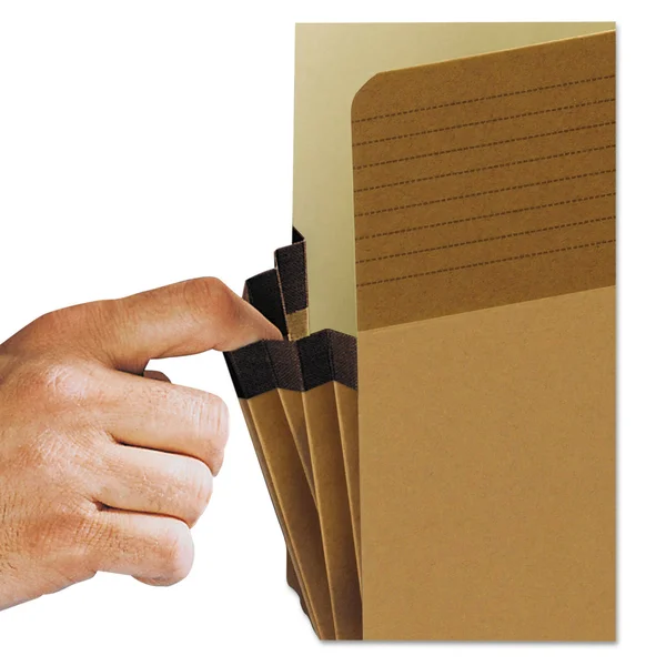 Smead Easy Grip File Pockets, Redrope, 3.5x22 Expansion