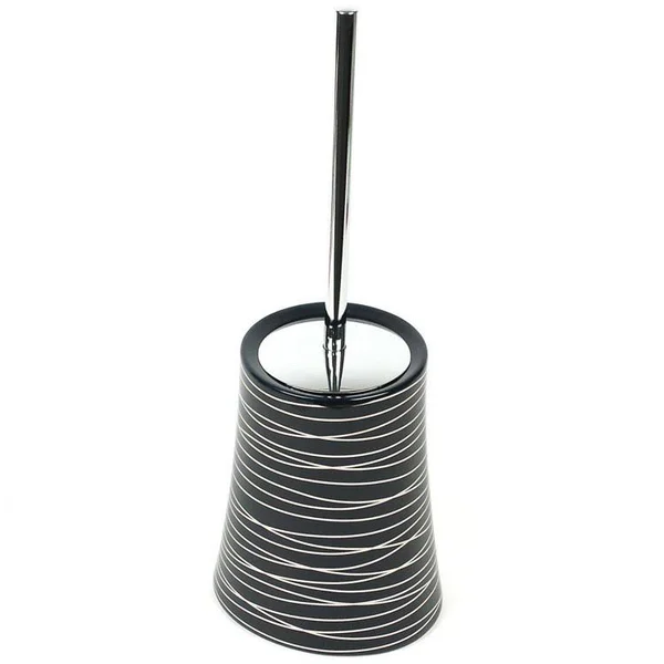 Nameeks 3933 Gedy Free Standing Toilet Brush Holder - Grey, Silver