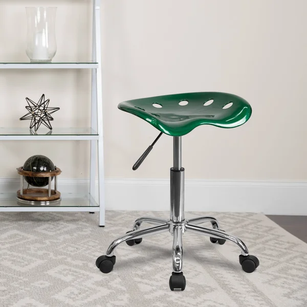 Lancaster Home Vibrant Tractor Seat and Stool, Green
