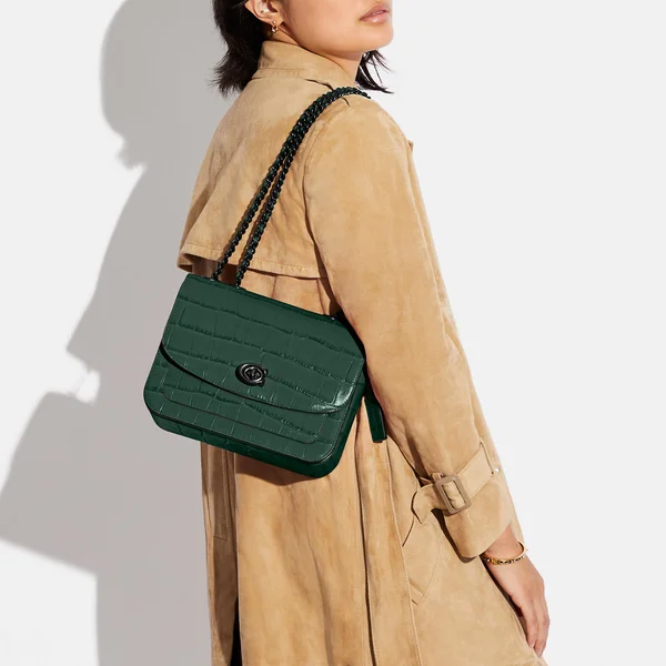 Coach Madison Shoulder Bag - Women's Purses - Pewter/everglade
