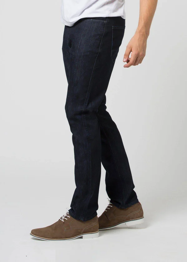 DUER Men's Performance Denim Relaxed Blue - Size 33 - 34, Rinse