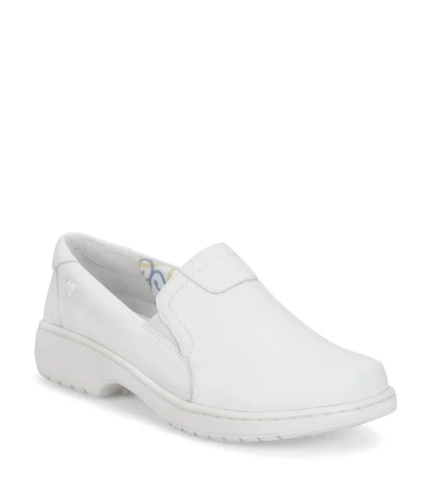 Women's Nurse Mates Meredith Slip On - Size: 7, White