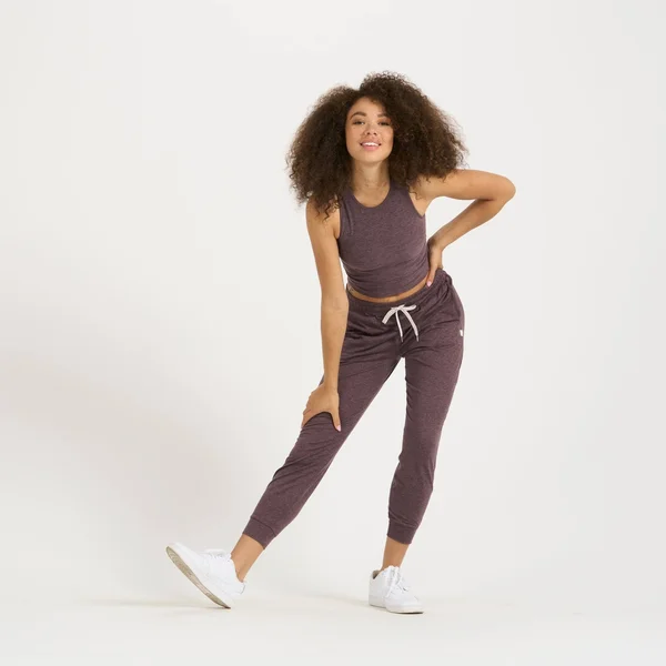 Vuori Women's Performance Jogger Smoked Plum Heather