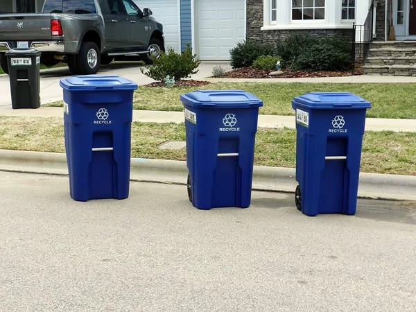 Toter Recycling Trash Can 64 gal. - Blue