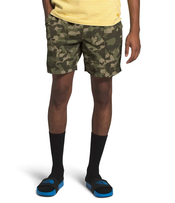 The North Face Class V Pull-On Trunk Short Men's, Burnt Olive Green Ponderosa Print, XL