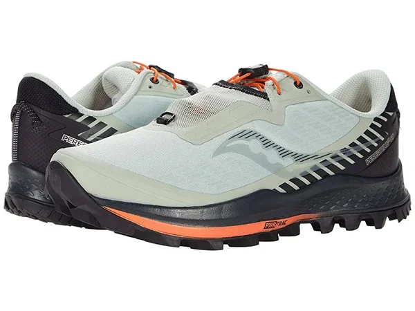 Saucony Men's Peregrine 11 St Shoe - 11.5 - Tide, Black