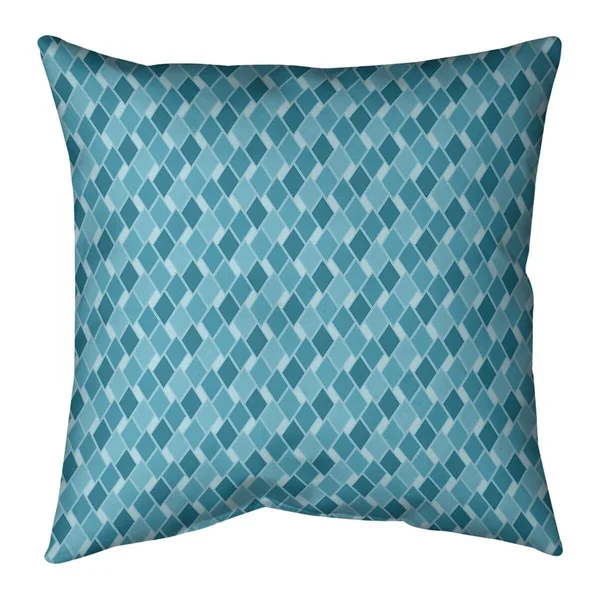 Monochrome Retro Diamonds Throw Pillow - 20 x 20 - Red - Synthetic Fiber