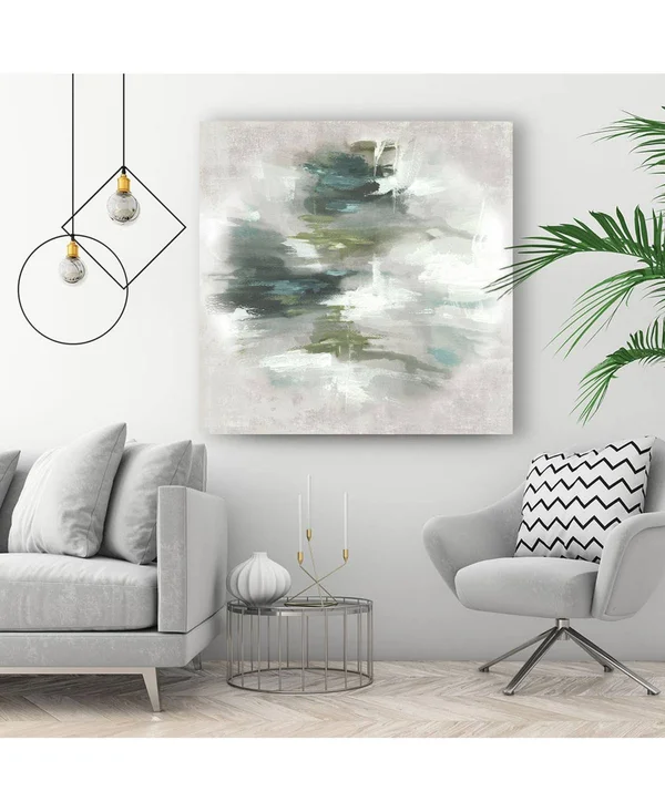 CLICART 20 in. x 20 in. Sunset Glow II by Pi Studio Wall Art - White/ Grey