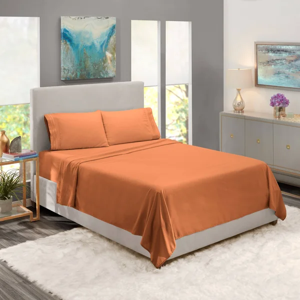 Nestl Bedding Extra-Soft Microfiber Bed Sheet Set - California King - Lavender
