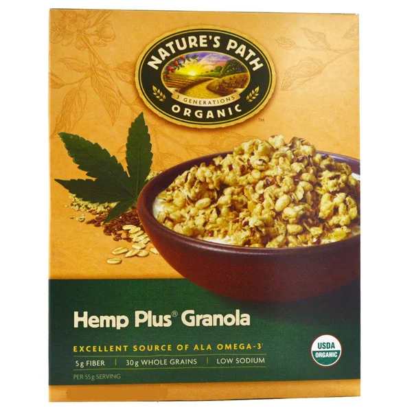 Nature&s Path Organic Hemp Plus Granola - 1 lb box, Case of 25