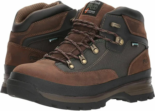Timberland Pro A1KNU Euro Hiker Soft Toe Waterproof - Men's 9.5 Medium, Brown