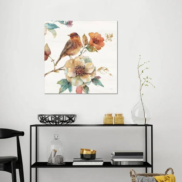 Lisa Audit Canvas Art Picture - Spiced Nature II Soft White ( Animal Art > Birds art)
