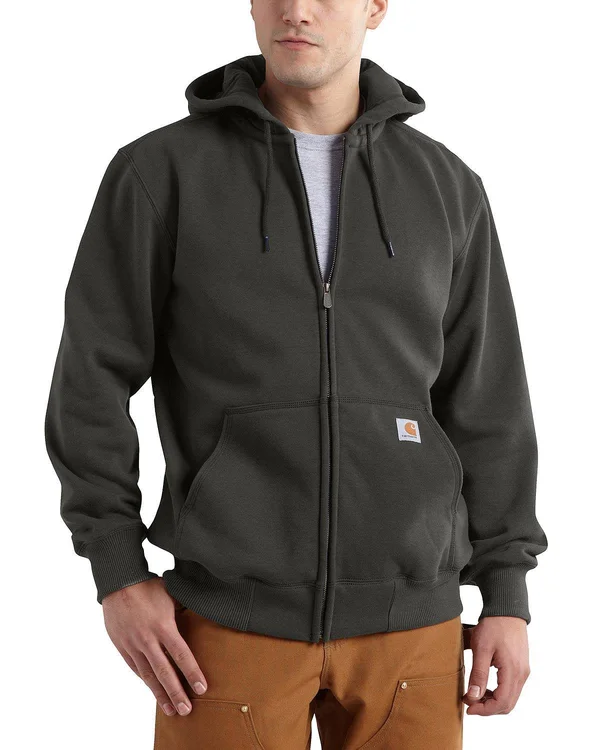 Carhartt Men's Rain Defender Paxton Heavyweight Hooded Zip-Front Sweatshirt (3XL Peat)