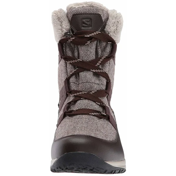 Salomon Women's Heika CS WP Boot - 7.5 - Black Coffee, Cinder, Black
