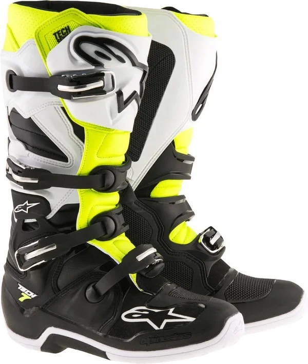 Boots Alpinestars Tech 7 White - Red, Burgundy