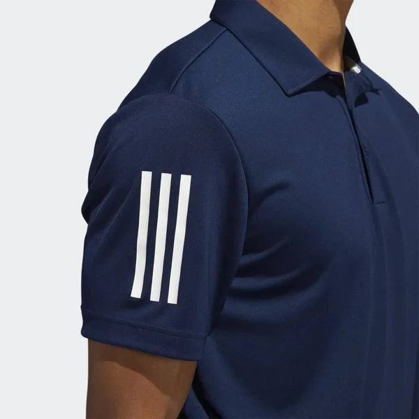 Adidas Men's 3-Stripe Basic Golf Polo Navy 2XL
