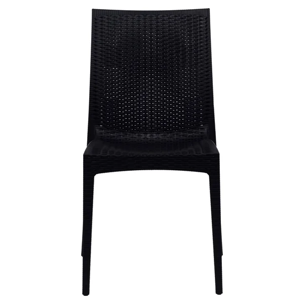 LeisureMod Weave Mace Indoor Outdoor Set of 2 Dining Chair Mc19or2 - Orange